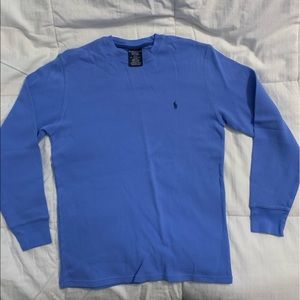 Polo Waffle-Knit Thermal Shirt